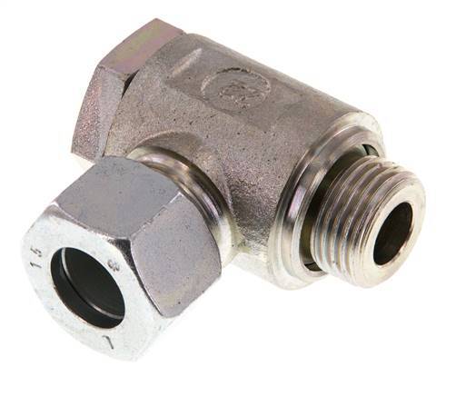 15L & G1/2'' Zink plated Steel Swivel Joint Cutting Fitting with Male Threads 250 bar Rotatable ISO 8434-1