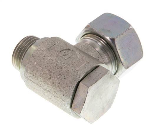 18L & G1/2'' Zink plated Steel Swivel Joint Cutting Fitting with Male Threads 160 bar Rotatable ISO 8434-1