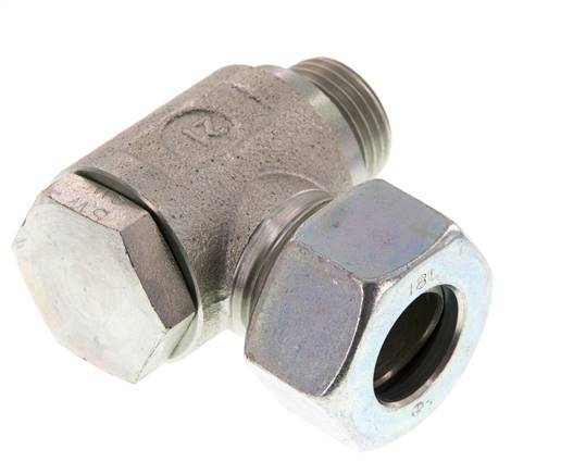 18L & G1/2'' Zink plated Steel Swivel Joint Cutting Fitting with Male Threads 160 bar Rotatable ISO 8434-1