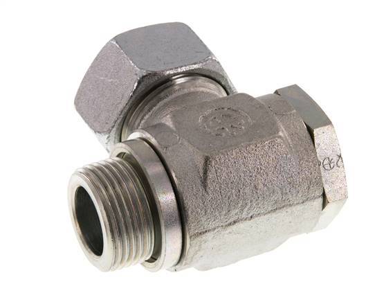 22L & G3/4'' Zink plated Steel Swivel Joint Cutting Fitting with Male Threads 160 bar Rotatable ISO 8434-1