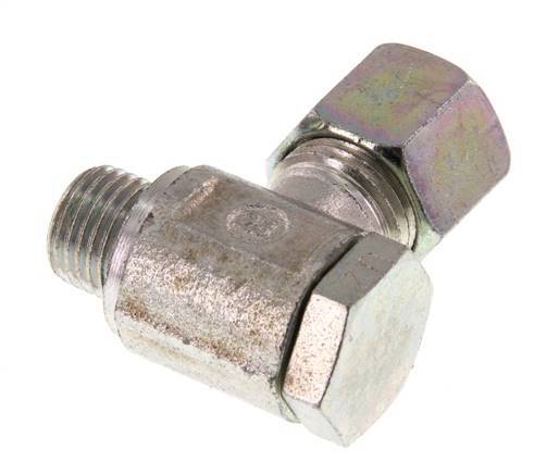 8S & G1/4'' Zink plated Steel Swivel Joint Cutting Fitting with Male Threads 250 bar Rotatable ISO 8434-1