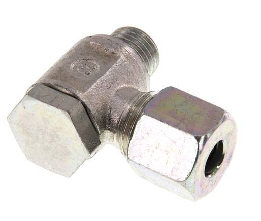 8S & G1/4'' Zink plated Steel Swivel Joint Cutting Fitting with Male Threads 250 bar Rotatable ISO 8434-1