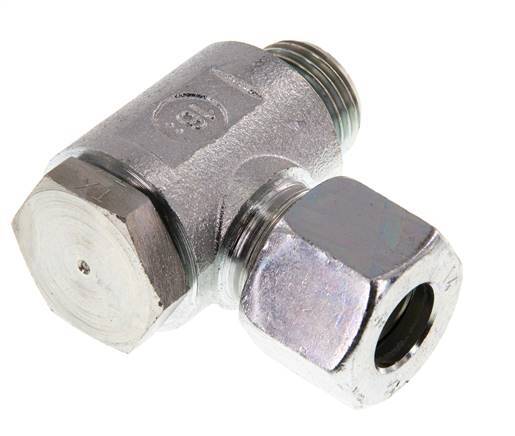 14S & G1/2'' Zink plated Steel Swivel Joint Cutting Fitting with Male Threads 250 bar Rotatable ISO 8434-1