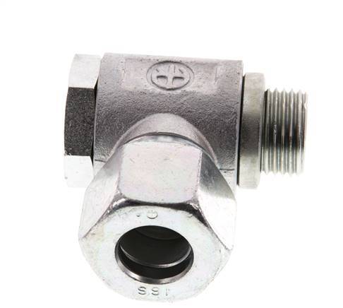 16S & G1/2'' Zink plated Steel Swivel Joint Cutting Fitting with Male Threads 160 bar Rotatable ISO 8434-1