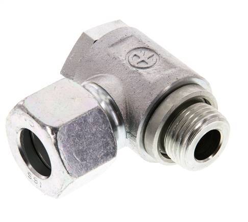 16S & G1/2'' Zink plated Steel Swivel Joint Cutting Fitting with Male Threads 160 bar Rotatable ISO 8434-1