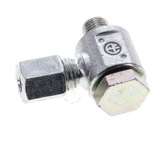 6L & M10x1 Zink plated Steel Swivel Joint Cutting Fitting with Male Threads 315 bar Rotatable ISO 8434-1