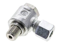 8L & M12x1.5 Zink plated Steel Swivel Joint Cutting Fitting with Male Threads 315 bar Rotatable ISO 8434-1