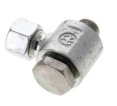 12L & M16x1.5 Zink plated Steel Swivel Joint Cutting Fitting with Male Threads 315 bar Rotatable ISO 8434-1