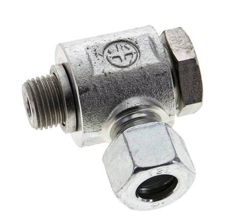 12L & M16x1.5 Zink plated Steel Swivel Joint Cutting Fitting with Male Threads 315 bar Rotatable ISO 8434-1
