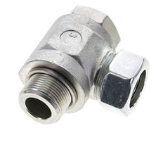 28L & M33x2 Zink plated Steel Swivel Joint Cutting Fitting with Male Threads 160 bar Rotatable ISO 8434-1