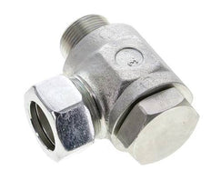 28L & M33x2 Zink plated Steel Swivel Joint Cutting Fitting with Male Threads 160 bar Rotatable ISO 8434-1