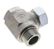 35L & M42x2 Zink plated Steel Swivel Joint Cutting Fitting with Male Threads 160 bar Rotatable ISO 8434-1
