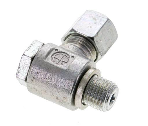 8S & M14x1.5 Zink plated Steel Swivel Joint Cutting Fitting with Male Threads 400 bar Rotatable ISO 8434-1