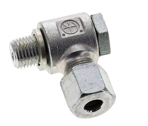 8S & M14x1.5 Zink plated Steel Swivel Joint Cutting Fitting with Male Threads 400 bar Rotatable ISO 8434-1