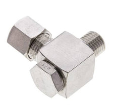 10L & M14x1.5 Stainless Steel Swivel Joint Cutting Fitting with Male Threads 315 bar Rotatable ISO 8434-1