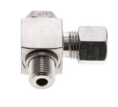 10L & M14x1.5 Stainless Steel Swivel Joint Cutting Fitting with Male Threads 315 bar Rotatable ISO 8434-1