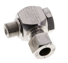 12L & M16x1.5 Stainless Steel Swivel Joint Cutting Fitting with Male Threads 315 bar Rotatable ISO 8434-1