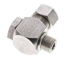 15L & M18x1.5 Stainless Steel Swivel Joint Cutting Fitting with Male Threads 315 bar Rotatable ISO 8434-1