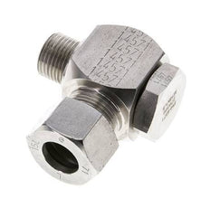 15L & M18x1.5 Stainless Steel Swivel Joint Cutting Fitting with Male Threads 315 bar Rotatable ISO 8434-1