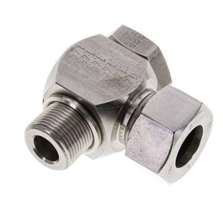 18L & M22x1.5 Stainless Steel Swivel Joint Cutting Fitting with Male Threads 315 bar Rotatable ISO 8434-1