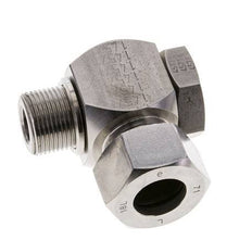 18L & M22x1.5 Stainless Steel Swivel Joint Cutting Fitting with Male Threads 315 bar Rotatable ISO 8434-1