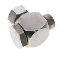 28L & M33x2 Stainless Steel Swivel Joint Cutting Fitting with Male Threads 160 bar Rotatable ISO 8434-1