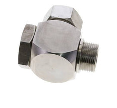 28L & M33x2 Stainless Steel Swivel Joint Cutting Fitting with Male Threads 160 bar Rotatable ISO 8434-1