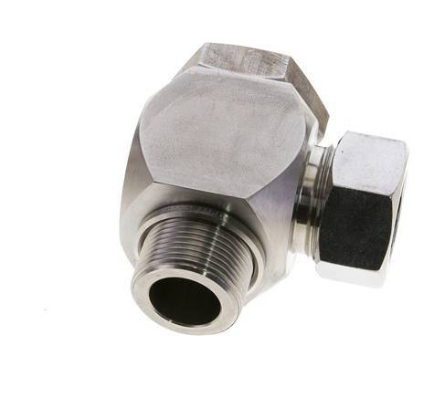 28L & M33x2 Stainless Steel Swivel Joint Cutting Fitting with Male Threads 160 bar Rotatable ISO 8434-1