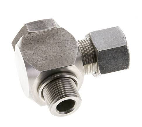 14S & M20x1.5 Stainless Steel Swivel Joint Cutting Fitting with Male Threads 400 bar Rotatable ISO 8434-1