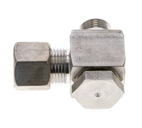 10S & M16x1.5 Stainless Steel Swivel Joint Compression Fitting with Male Threads 400 bar Rotatable ISO 8434-1