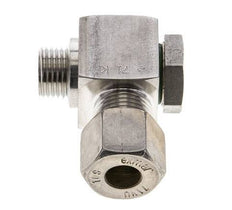 10S & M16x1.5 Stainless Steel Swivel Joint Compression Fitting with Male Threads 400 bar Rotatable ISO 8434-1