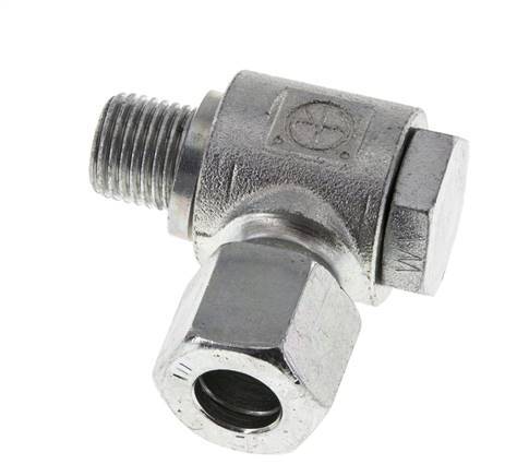 10L & G1/4'' Zink plated Steel Swivel Joint Cutting Fitting with Male Threads 315 bar Rotatable ISO 8434-1