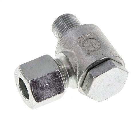 10L & G1/4'' Zink plated Steel Swivel Joint Cutting Fitting with Male Threads 315 bar Rotatable ISO 8434-1