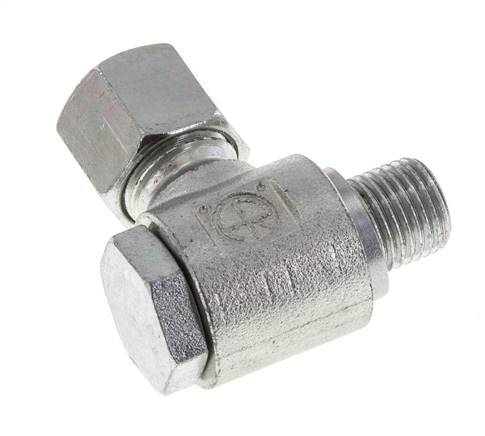 10L & G1/4'' Zink plated Steel Swivel Joint Cutting Fitting with Male Threads 315 bar Rotatable ISO 8434-1