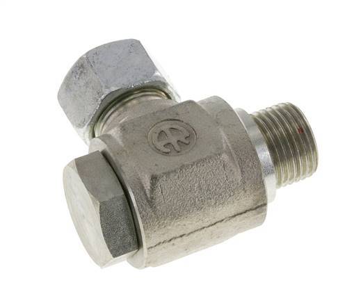 15L & G1/2'' Zink plated Steel Swivel Joint Cutting Fitting with Male Threads 315 bar Rotatable ISO 8434-1