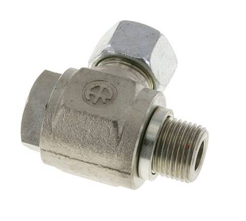 15L & G1/2'' Zink plated Steel Swivel Joint Cutting Fitting with Male Threads 315 bar Rotatable ISO 8434-1