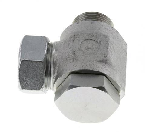 35L & G1-1/4'' Zink plated Steel Swivel Joint Cutting Fitting with Male Threads 160 bar Rotatable ISO 8434-1
