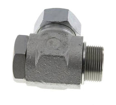 35L & G1-1/4'' Zink plated Steel Swivel Joint Cutting Fitting with Male Threads 160 bar Rotatable ISO 8434-1