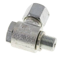 8S & G1/4'' Zink plated Steel Swivel Joint Cutting Fitting with Male Threads 400 bar Rotatable ISO 8434-1