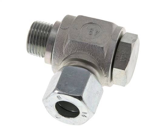14S & G1/2'' Zink plated Steel Swivel Joint Cutting Fitting with Male Threads 400 bar Rotatable ISO 8434-1