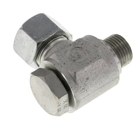 16S & G1/2'' Zink plated Steel Swivel Joint Cutting Fitting with Male Threads 400 bar Rotatable ISO 8434-1