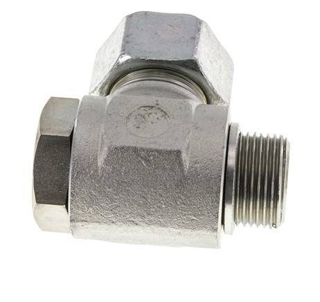 25S & G1'' Zink plated Steel Swivel Joint Cutting Fitting with Male Threads 250 bar Rotatable ISO 8434-1