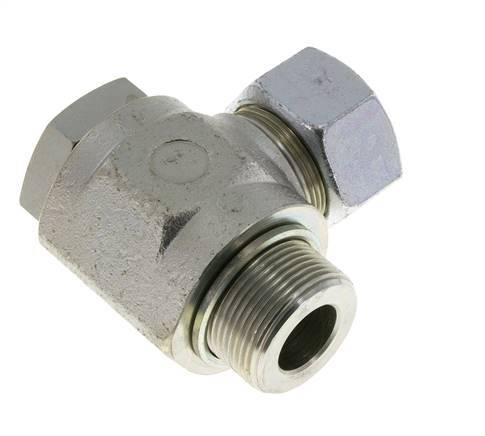 30S & G1-1/4'' Zink plated Steel Swivel Joint Cutting Fitting with Male Threads 250 bar Rotatable ISO 8434-1