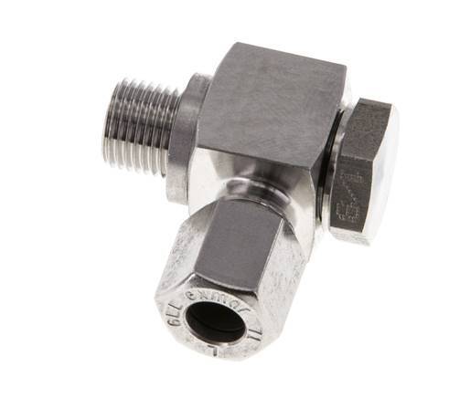 6LL & G1/8'' Stainless Steel Swivel Joint Cutting Fitting with Male Threads 100 bar Rotatable ISO 8434-1
