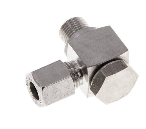 6LL & G1/8'' Stainless Steel Swivel Joint Cutting Fitting with Male Threads 100 bar Rotatable ISO 8434-1
