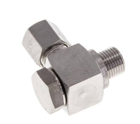 6LL & G1/8'' Stainless Steel Swivel Joint Cutting Fitting with Male Threads 100 bar Rotatable ISO 8434-1