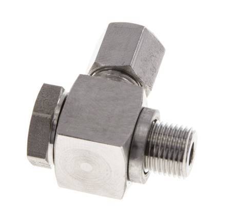 6LL & G1/8'' Stainless Steel Swivel Joint Cutting Fitting with Male Threads 100 bar Rotatable ISO 8434-1