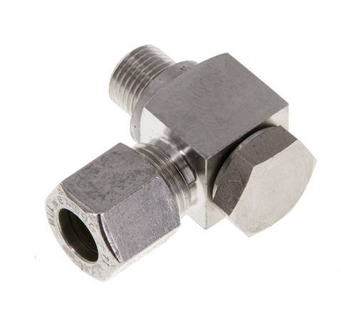 8LL & G1/8'' Stainless Steel Swivel Joint Cutting Fitting with Male Threads 100 bar Rotatable ISO 8434-1