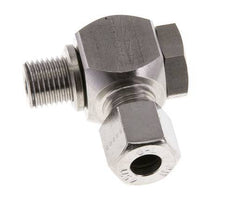 8L & G1/4'' Stainless Steel Swivel Joint Cutting Fitting with Male Threads 315 bar Rotatable ISO 8434-1
