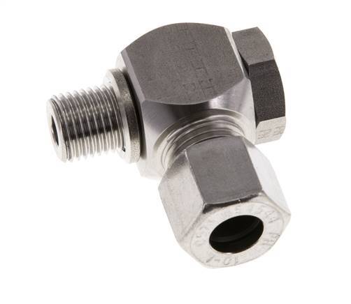 10L & G1/4'' Stainless Steel Swivel Joint Cutting Fitting with Male Threads 315 bar Rotatable ISO 8434-1